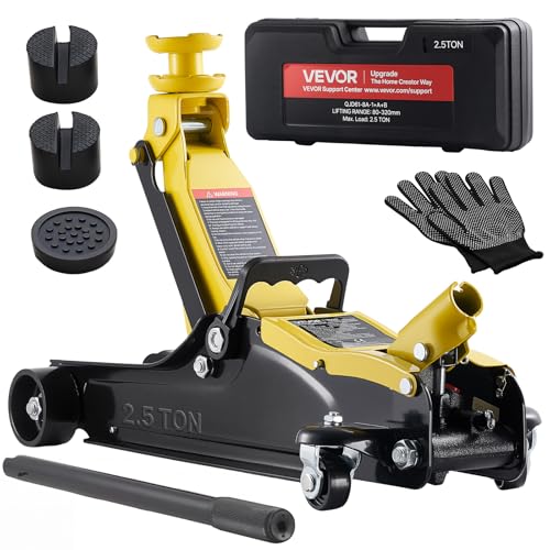 VEVOR Cric Idraulico a Carrello 2,5 Tonnellate a Basso Profilo,