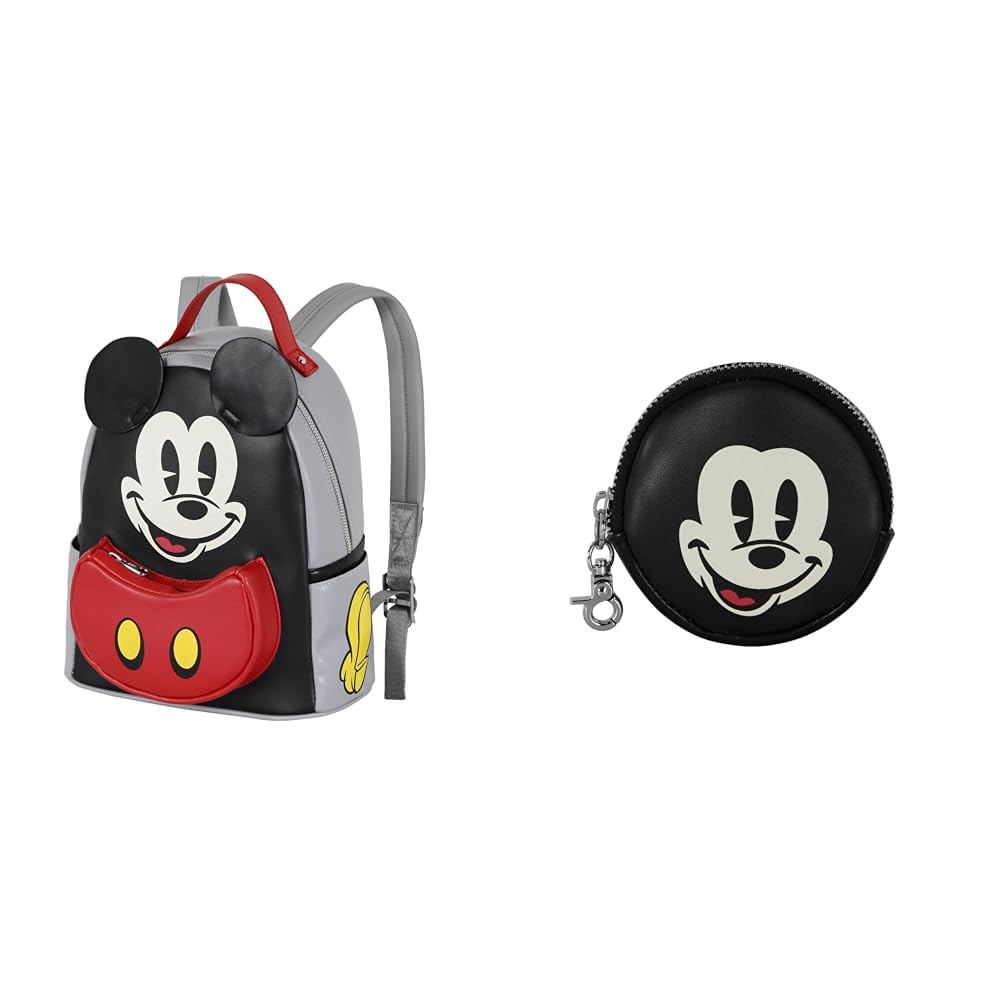 Sac à dos Mickey Mouse Disney avec porte-monnaie Cookie assorti