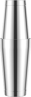 Coqueteleira Boston, 590 ml e 680 g, aço inoxidável, bar, bartender, agitador, coqueteleira profissional e pesada, pode ir à máquina de lavar louça, conjunto de coqueteleiras Boston misturador de