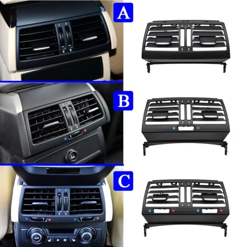 Rejilla aire acondicionado coche para X5 X6 E70 E71 2007-2013 ventilación delantera central 5