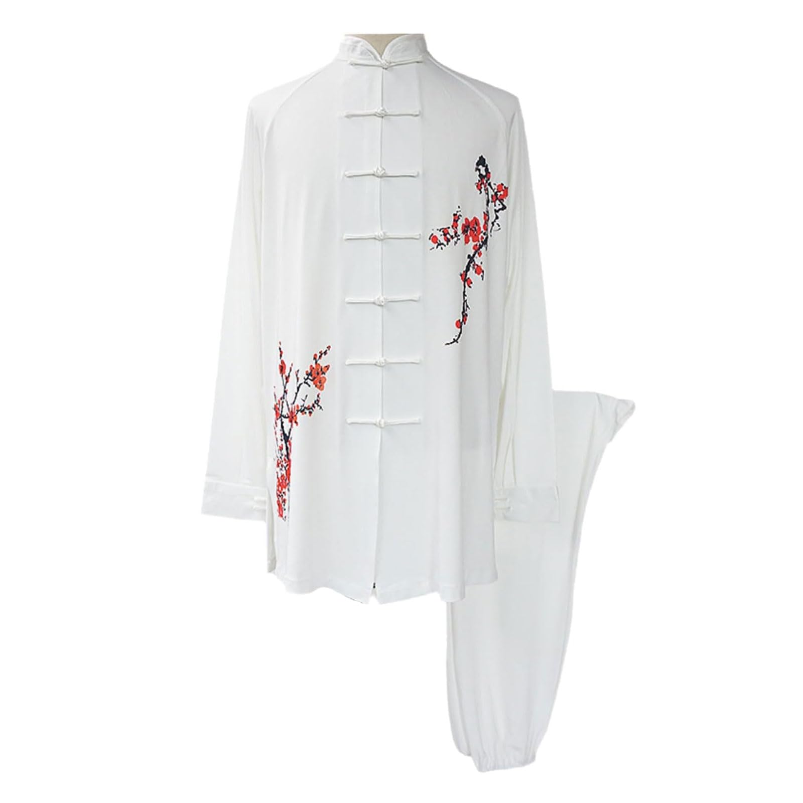 Uniforme de Tai Chi pour Femmes,Femme Homme Vêtements D’Arts Martiaux,Chinois Traditionnel Costume Tang Arts Martiaux,Tenues de Kung Fu,Fluide Et éLéGant,pour méditation Qigong Matinaux