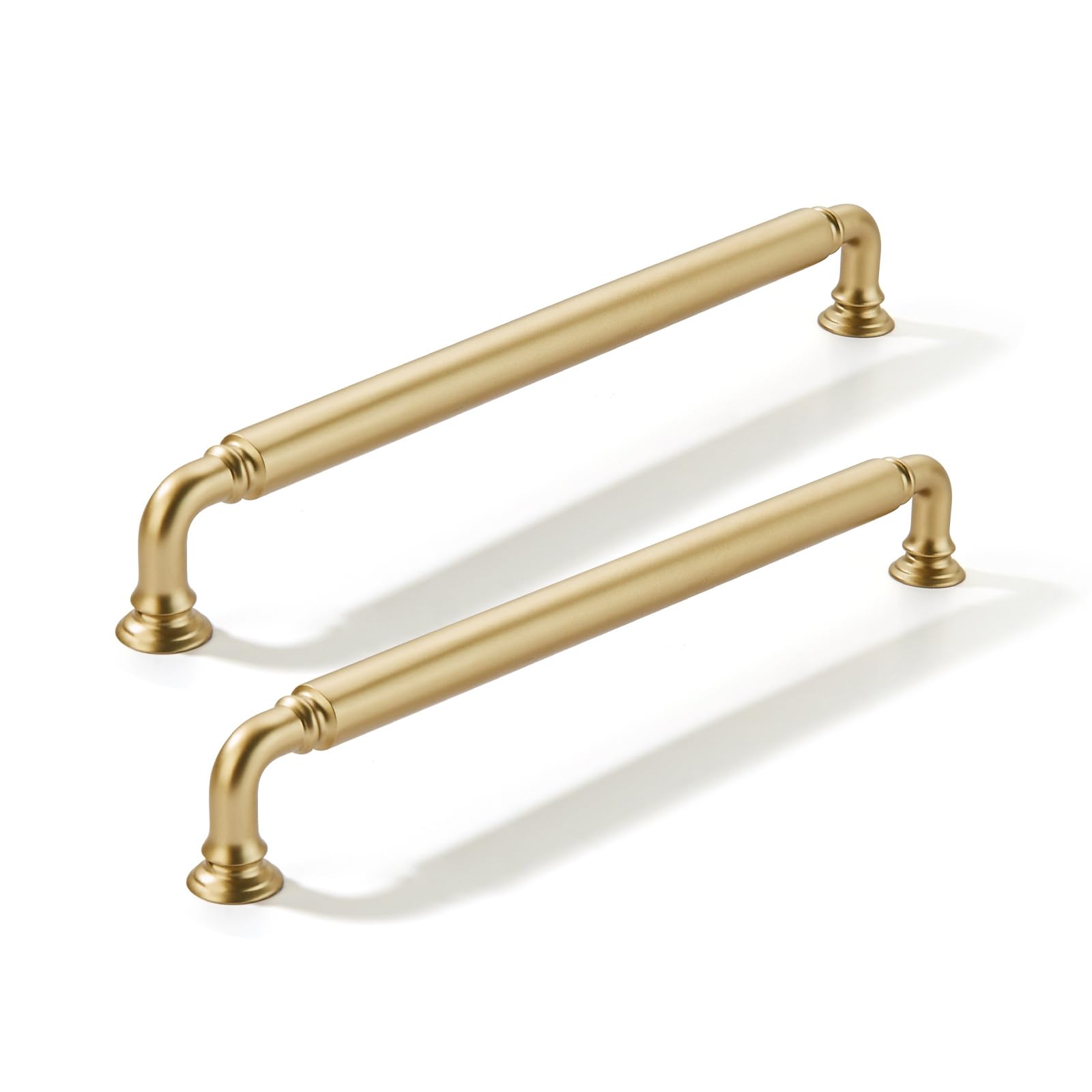 2 Pack 6 Inch Hole Center Champagne Bronze Cabinet pulls Champagne Brass Heavy-Duty Solid Cabinet Handle Hardware Suitable for cabinets Dressers Kitchens and Bathroom cabinets. — Amazon image 11