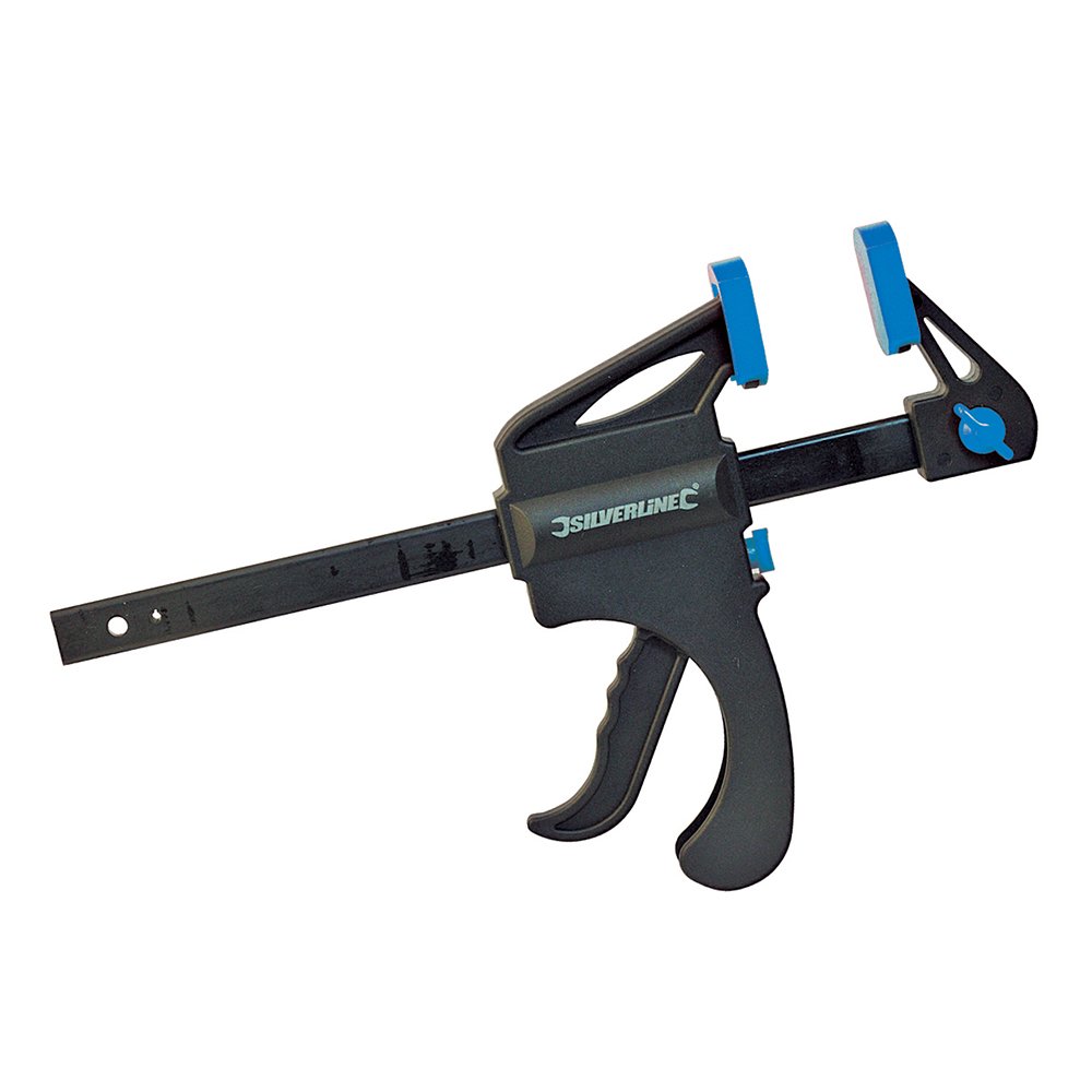 Silverline Black Vc100 Quick Clamp 150 Mm