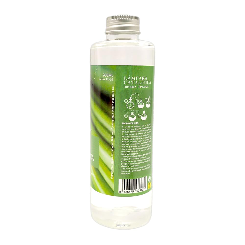 Pack Ahorro Lámpara Catalítica Blue Diamonds + Fragancia Aroma Citronela 500ml. Elimina Malos olores e impurezas, perfuma y Limpia.