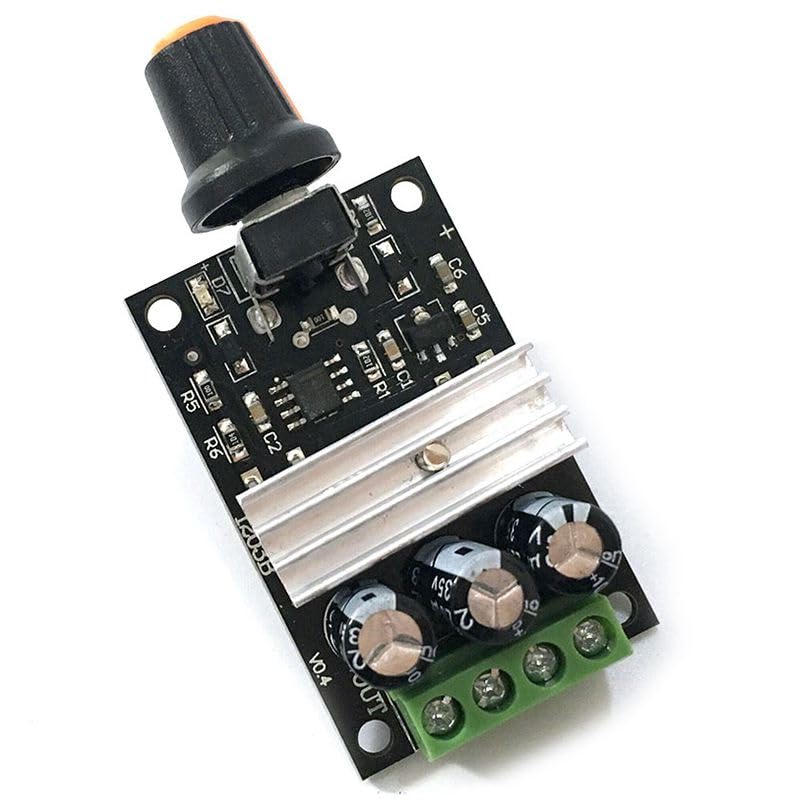 Wiring Connecting Terminals - DC 6V 12V 24V 28VDC 3A 80W PWM Motor Speed Controller Regulator Adjustable Variable Speed Control with Potentiometer Switch