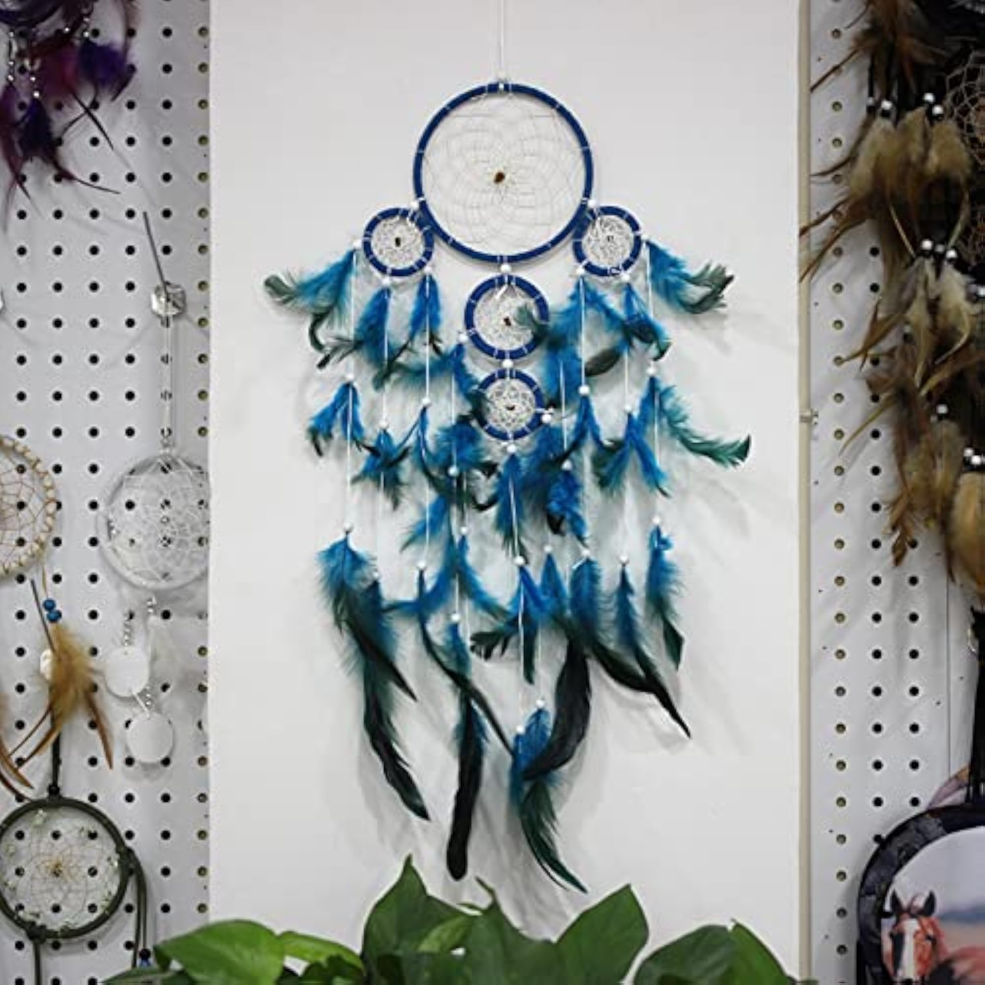 Boho Moon Dream Catcher Wall Decor for Girls