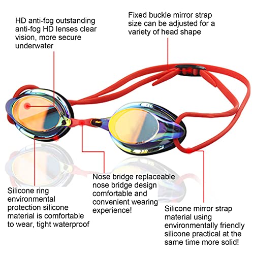 Óculos de natação anti-nevoeiro, Óculos de natação competitivos, Óculos de natação profissional para