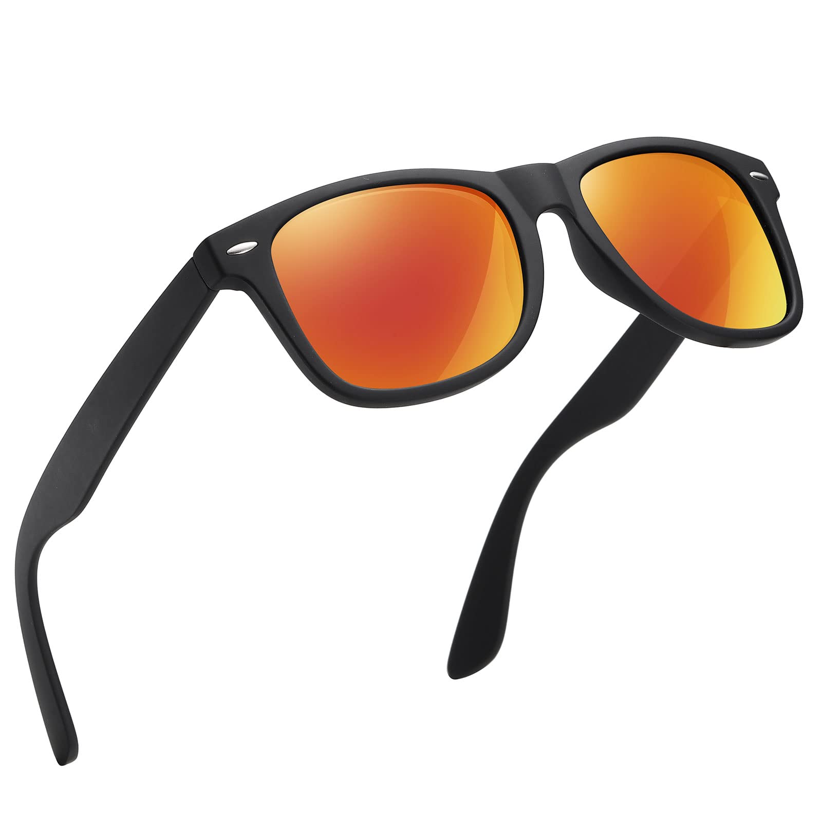 wearPro Sonnenbrille-Herren-Damen-Polarisiert-Rechteckig-Sonnenbrillen Unisex Retro Klassische Vintage Polarisierte Brille UV400 Schutz Classic Sunglasses Eckig für Fahren