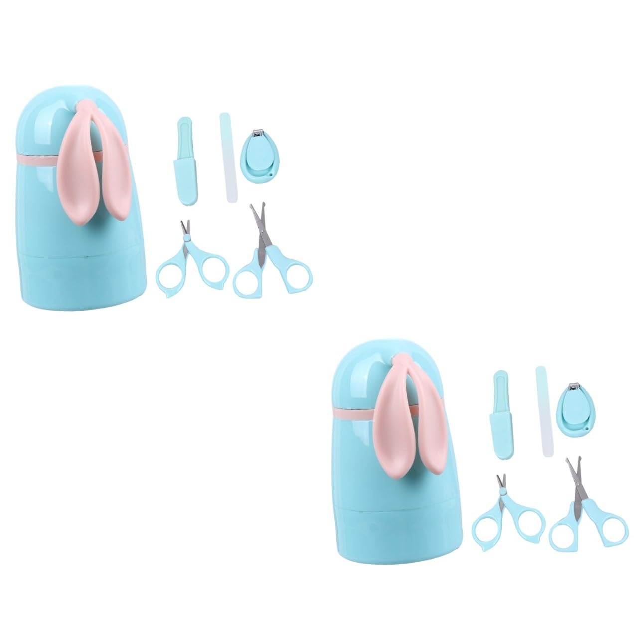 Toyvian 10pezzi Forbicinper Unghiper Ragazzo Ragazza Blu Sicuro e Leggero Include Forbici Tronchesina Per Manicure Utensili Per La Cura Del Ragazzo Ragazza