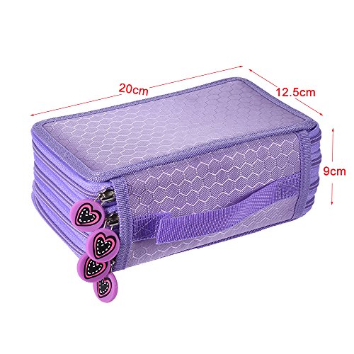 Honorall Multifuncional Pintura de Grande Capacidade Cosméticos Lápis Caneta Pincel Bolsa Caso Caixa