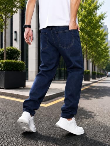 Image of Kargeens Men Jeans || Relaxed Fit Jean's for Man || Loose Fit High Rise Denim