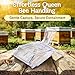 Flexzion Bee Clip for Queen (5-Pack) - Transparent Queen Catcher for Bees, Honeybee Queen Clips for Easy One-Handed Queen Bee Marking & Handling