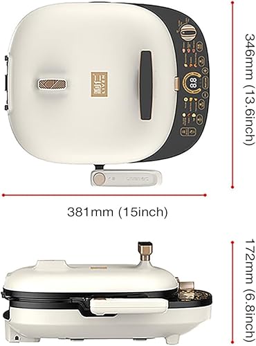 Miniatura 7 de LIVEN Bandeja eléctrica para hornear LR-D3027S, plancha eléctrica extraíble para barbacoa, panadería, bistec, panqueques de huevos, 1500 W