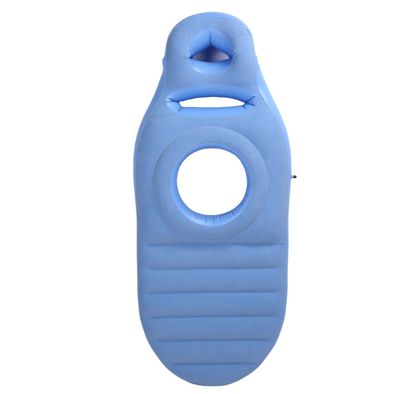 Almohada de Cuerpo Completo con Orificio para el Vientre, Almohada de Maternidad Inflable para Dormir, Flotador de Piscina, Soporte Ligero de PVC Gris