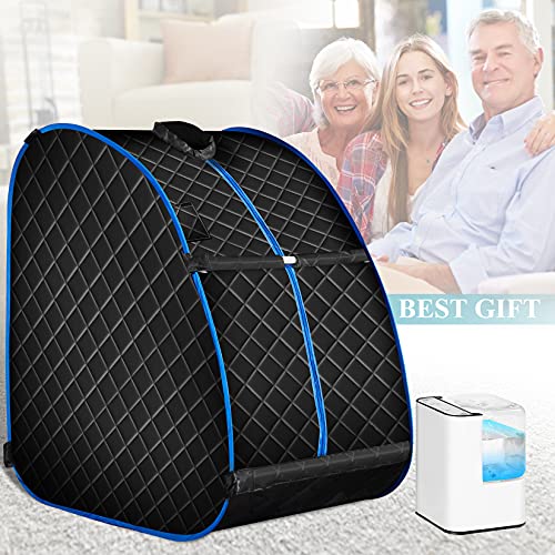 Oppsdecor Steam Sauna Spa Portable Foldable Personal Indoor Sauna Tent Pot For Therapeutic Reduce Stress Fatigue With Remote Chair Indoor Home #TOP6