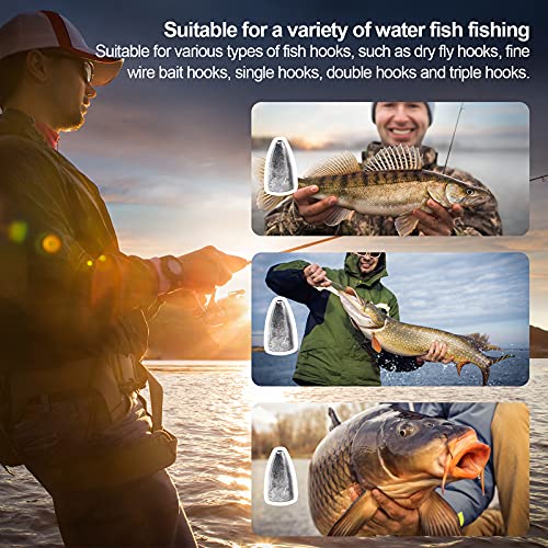 Fregito 50Pcs Fishing Weight Sinkers thumb #4