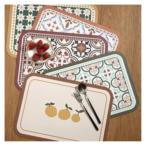 Accessoires de cuisine : lot de napperons 32x42 cm pour bols et plats - 3