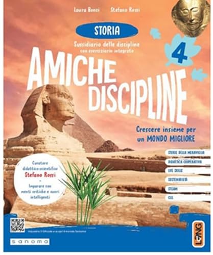 9788861619173  Amiche discipline. Crescere insieme per un mondo migliore. Antropologico. Con Storia, Geografia, Quaderno Antropologico. Per la 4 ? classe della Scuola elementare. C