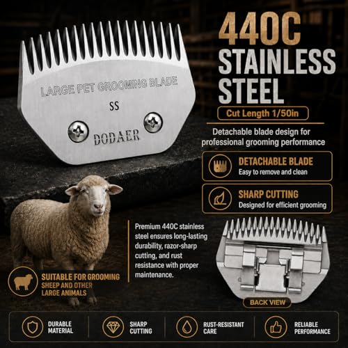 Image of Dog Grooming Blade,Compatible with Andis Super Blending,Oster A5,Wahl KM10