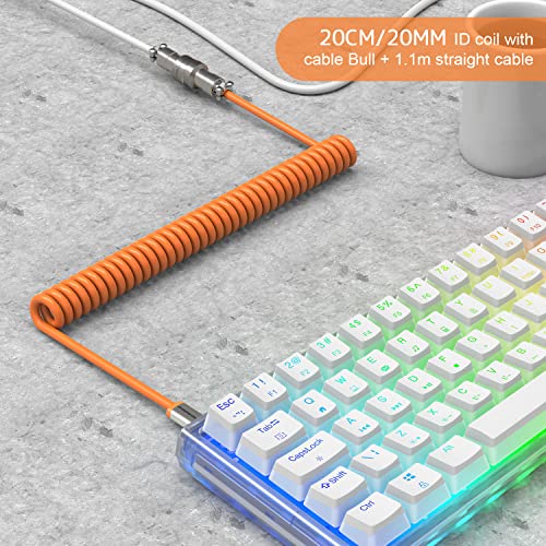 XINMENG X MAMBASNAKE C01 Coiled Keyboard Cable, Type-C to USB-A HyperSpeed Line with 8KHz Return Rate - Image 4