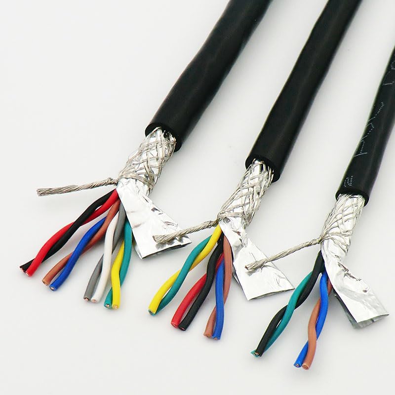 Cavo a doppino intrecciato schermato in rame privo di ossigeno | Automazione della strumentazione audio di comunicazione 4/6/8 Core 0,75 mm2(8 core 0.75mm2)