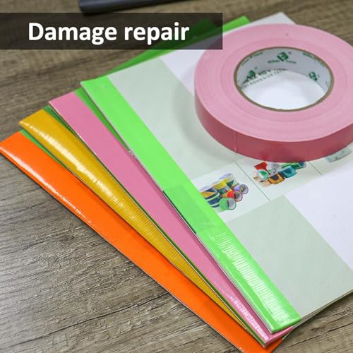 Image of BOMEI PACK Green Duct Tape 1inch, Heavy Duty Strong Waterproof Industrial Color Duct Tape 9.0mil x 60yds for Packing and Repairing