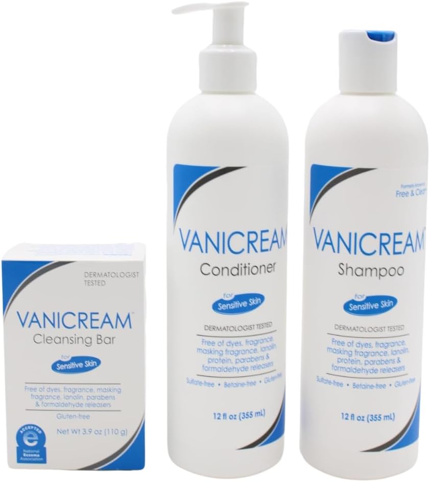 Vanicream, Free and Clear Shampoo, Conditioner and Body
