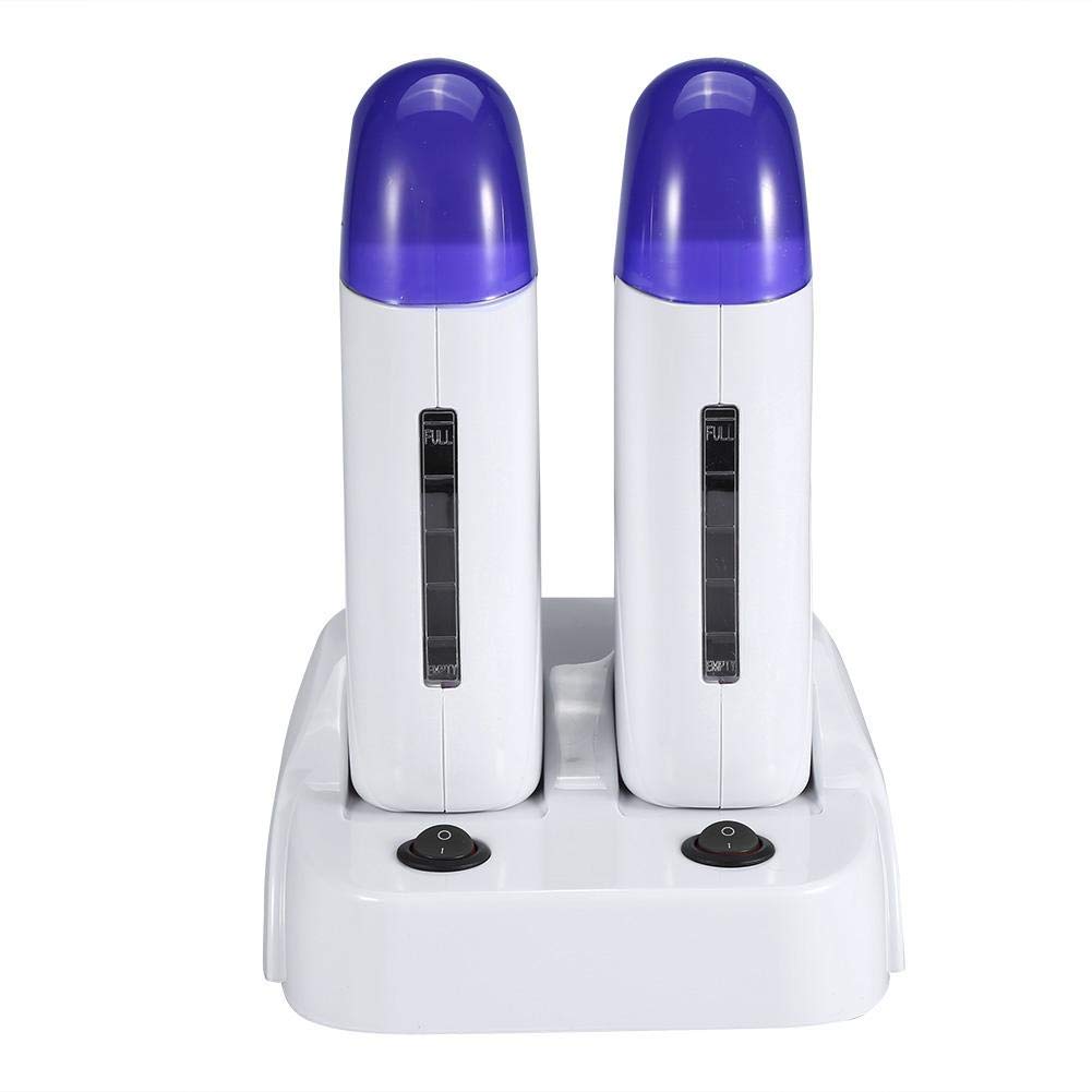 Rodillo calentador de cera, calentador de rodillo depilatorio de cera de cartucho calentador máquina de depilación corporal con cera para belleza, regalo para hombres y mujeres(02)