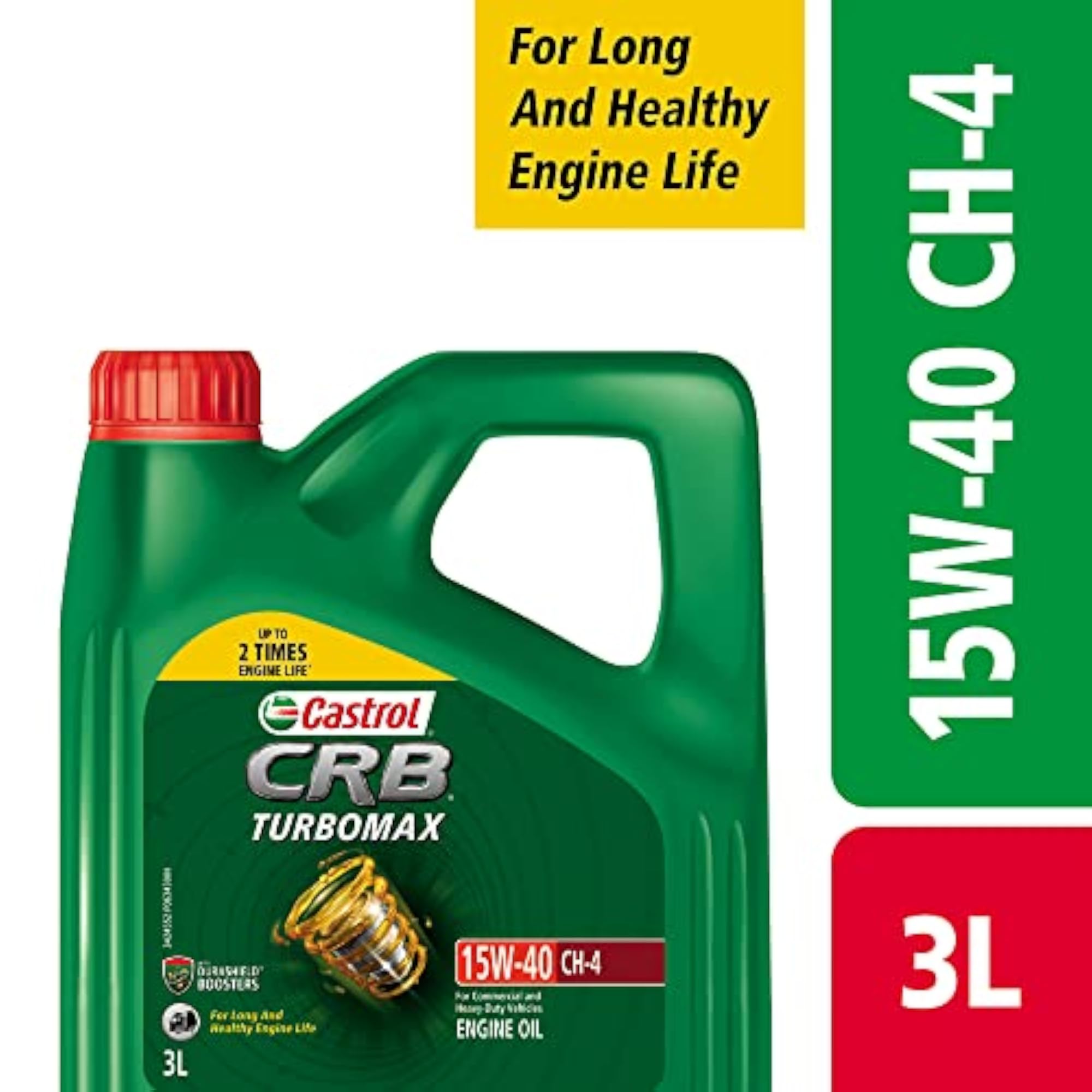CRB Turbomax 15W-40 CH-4 Engine Oil for Commercial Vehicles, 3L