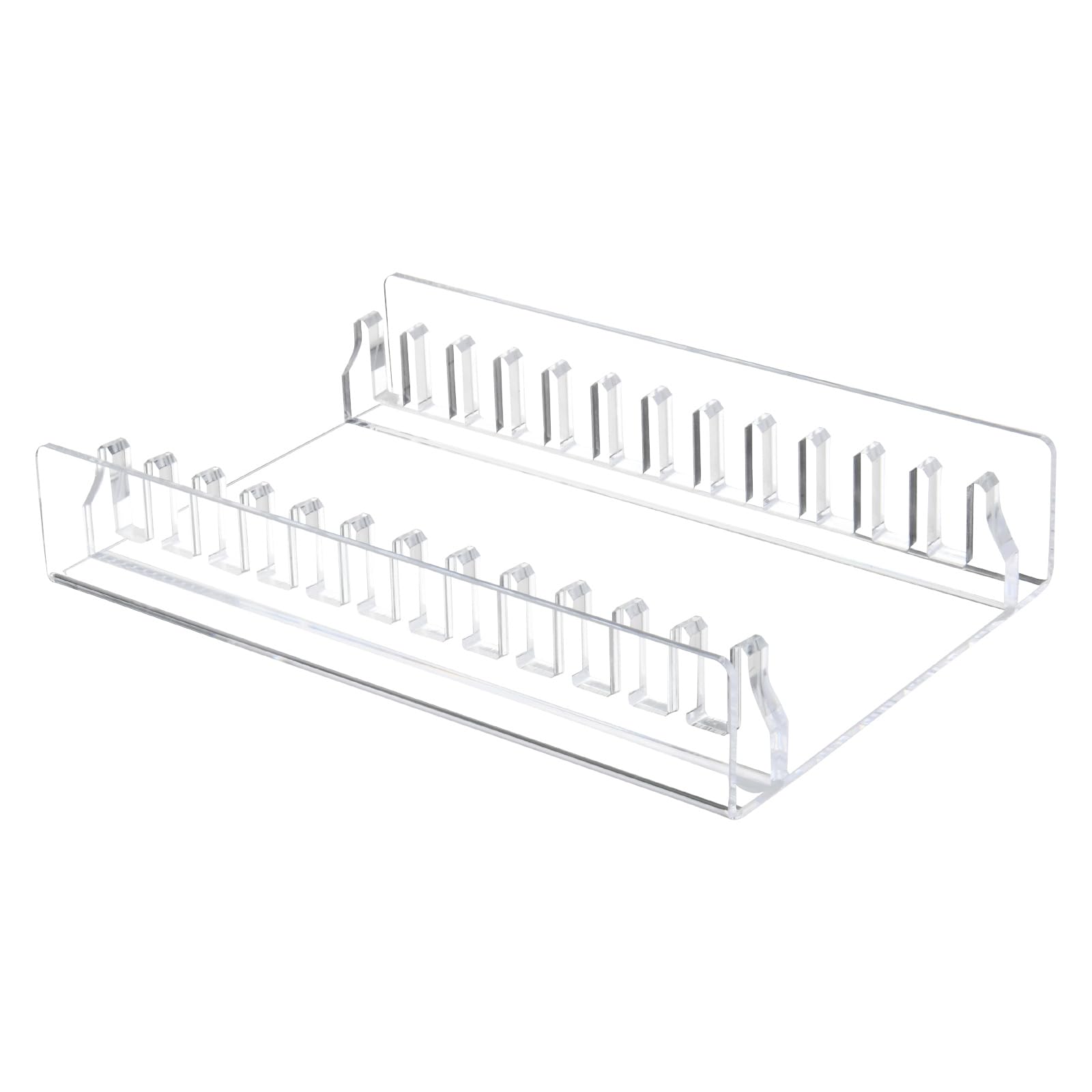 Hsioluted Clear Acrylic CDs Display Stand, Space Saving Storage Rack for Organizing 12 Standard CDs Display Stand
