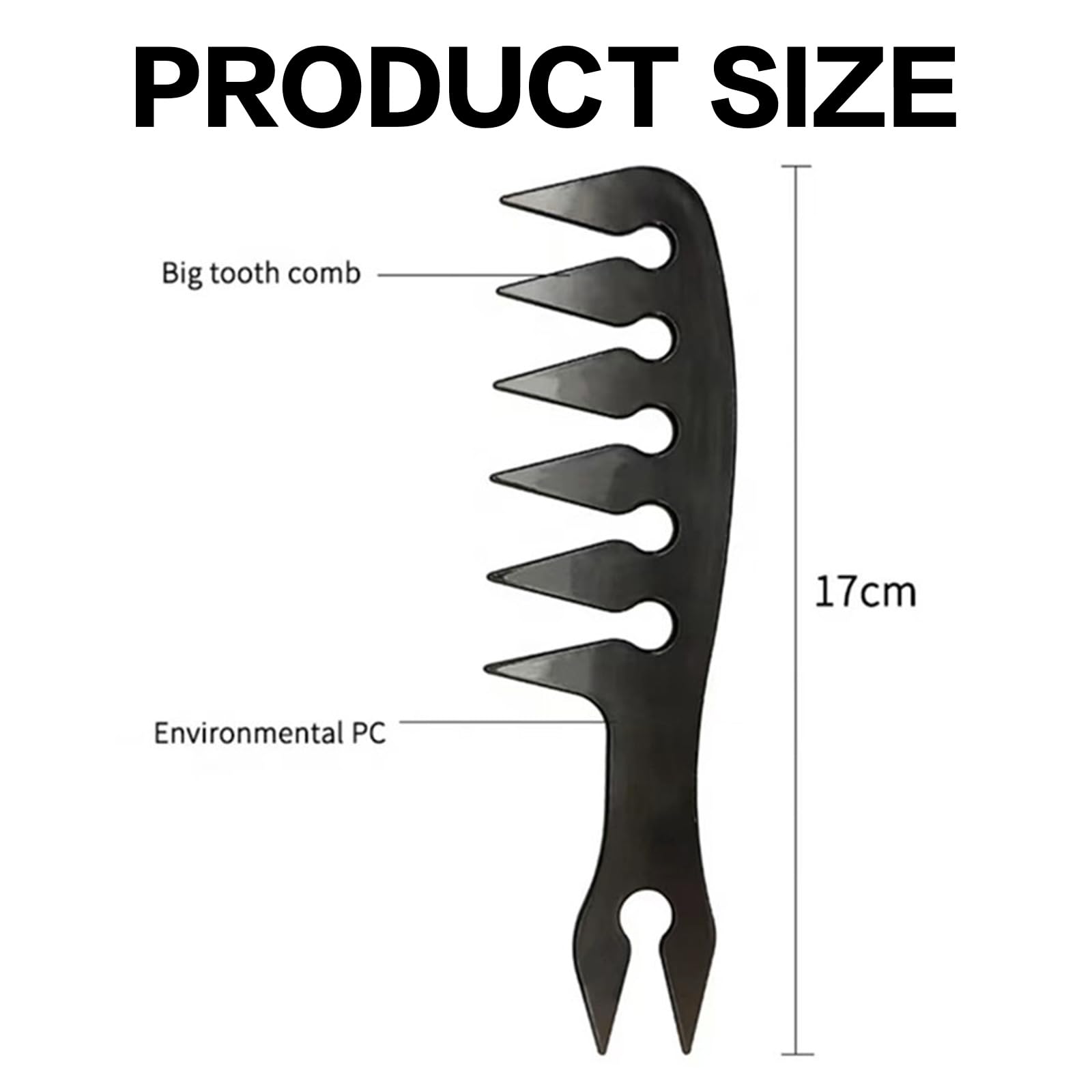 Men Hair Texture Wide Tooth Texturising Styling Comb Women Men Oil Head Hair Comb Most Hair Types Salon Barber Hair Grooming Styling Accessory Durable Material - Image 2