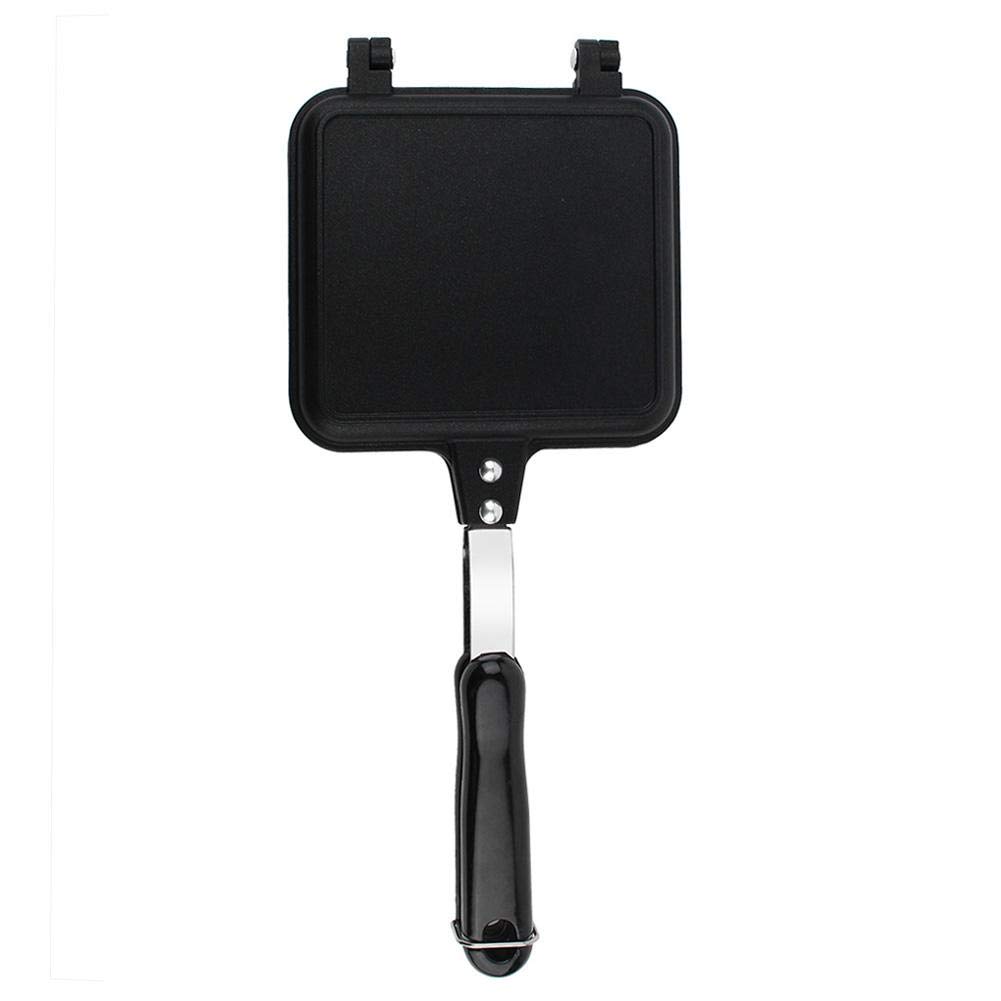Taidda DualSided Frying Pan, Black NonStick Waffle Maker 13.585.911.18 Inch Aluminum Cookware For Cake Bread Eggs Sandwichs