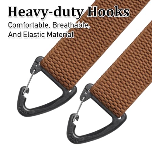 Image of SUNEZLGO Suspenders for Men Heavy Duty, X Back Hidden Suspender 1.5 inch Under Clothing, Adjustable Work Suspenders for Men Women