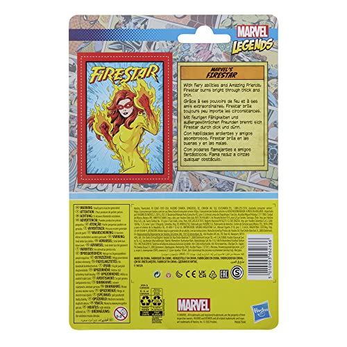 Marvel Hasbro Legends Series 3.75-Inch Retro 375 Collection Firestar Collectible Action Figure, Toys For Kids Ages 4 And Up #TOP3