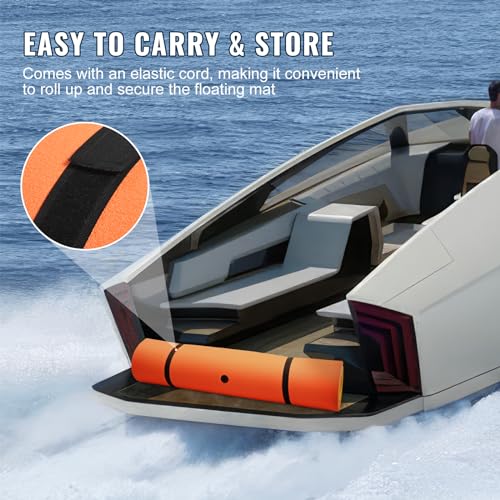 vevor lily pad floating mat 91218ft water pad 3-layer dock for 660 to 1400lbs adults kids tear-resistant xpe foam raft floating island for lake pool ocean beach boating