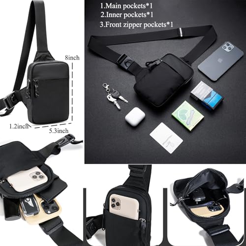 Image of Mini Sling Bag for Men Crossbody,Small Chest Bag Casual Trendy Waterproof Lightweight Phone Crossover Daypack