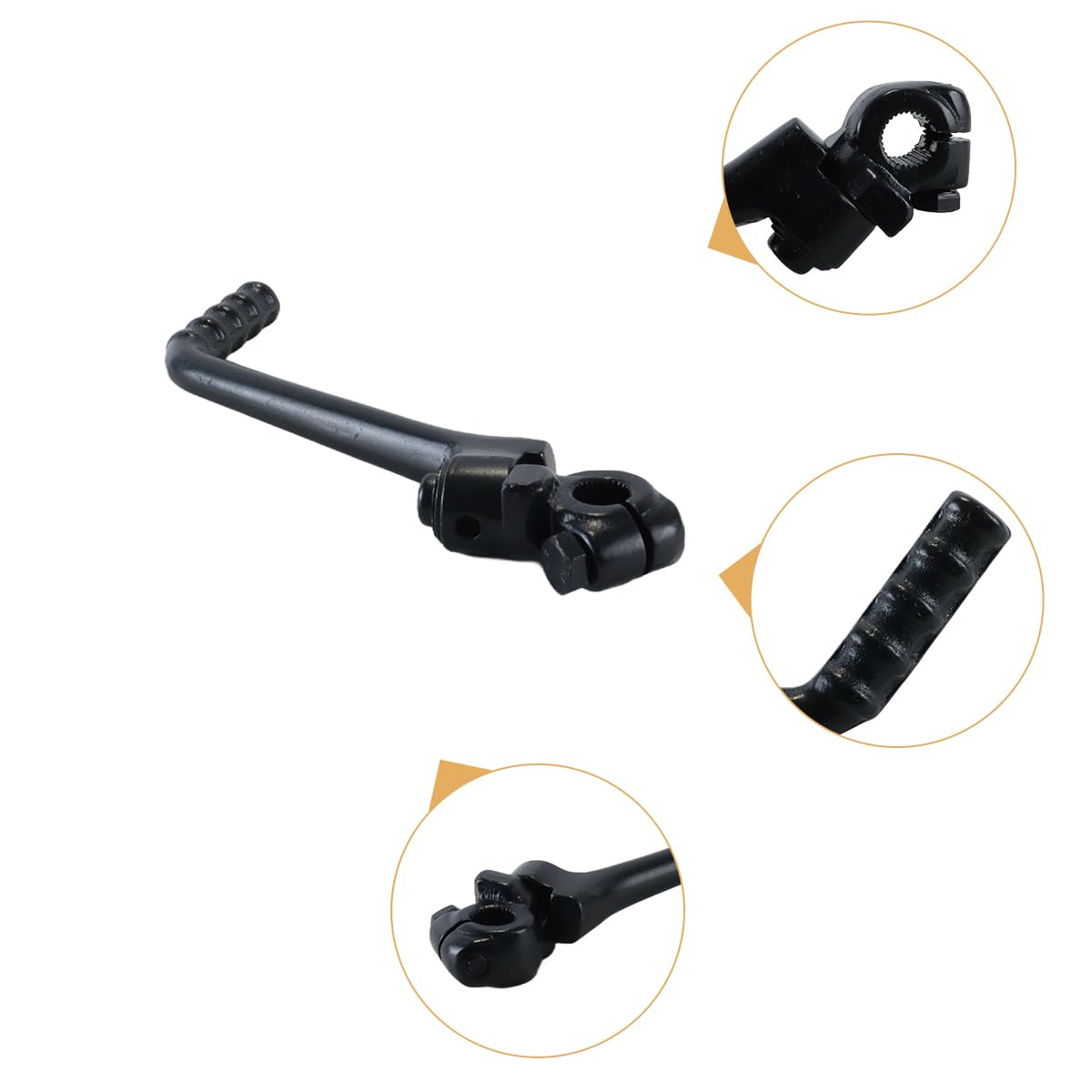 Palanca de pedal de arranque ajustable de 13 mm para motocicletas CG125 XR KXL TTR CRF Pit Dirt Bikes de acero inoxidable negro