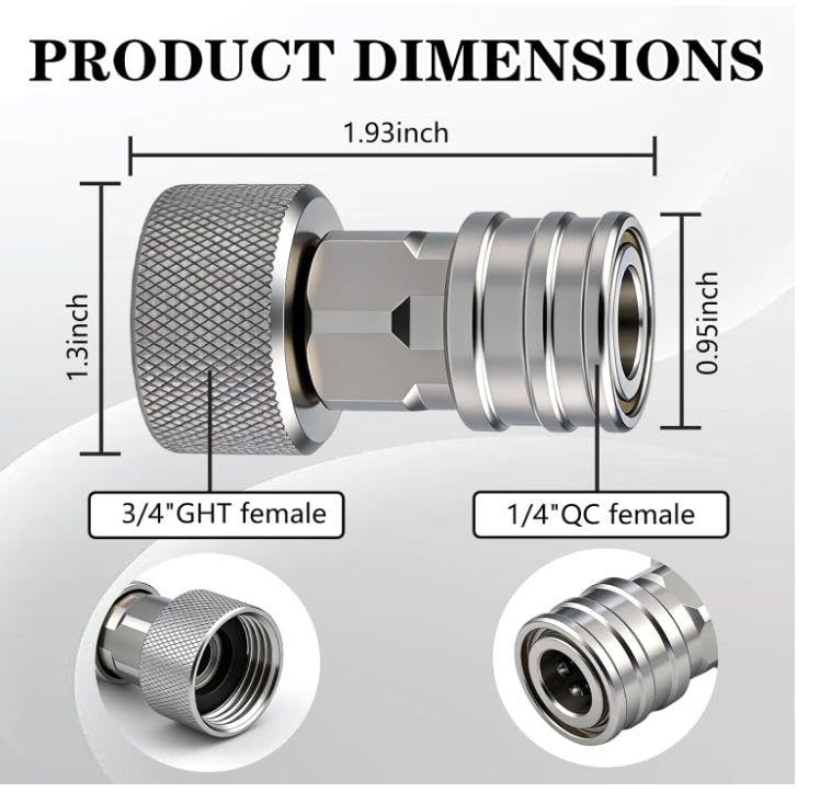 Adaptateur tuyau d'arrosage nettoyeur haute pression raccord GHT - 2