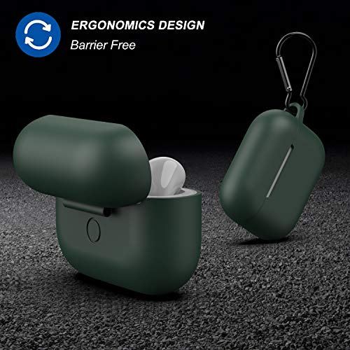 Capa Senmon para AirPods Pro, capa de fone de ouvido de proteção durável de silicone [LED frontal vi