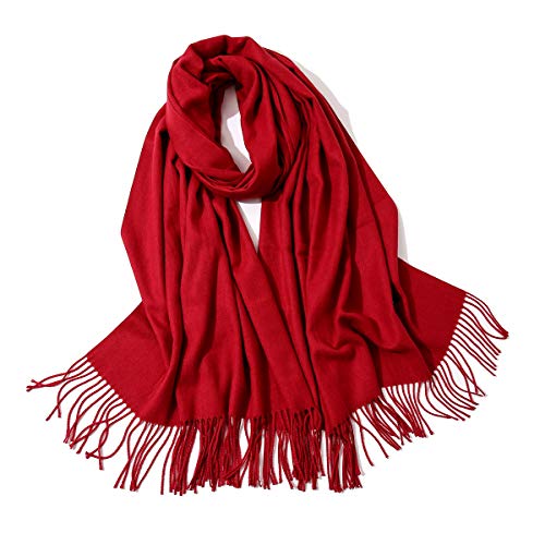 YANXI Cashmere Scarf Shawls Super Soft Large Blanket Shawls Wraps Light Scarf Wedding Pashmina(13 Colors)