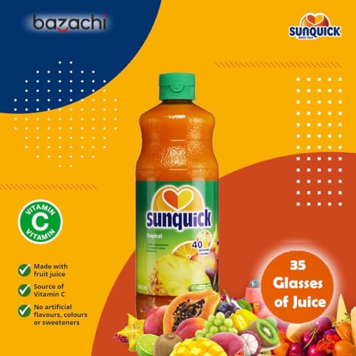 Sunquick Real Fruit Concentrate goût tropical intense rafraîchissement fruité duo - 5