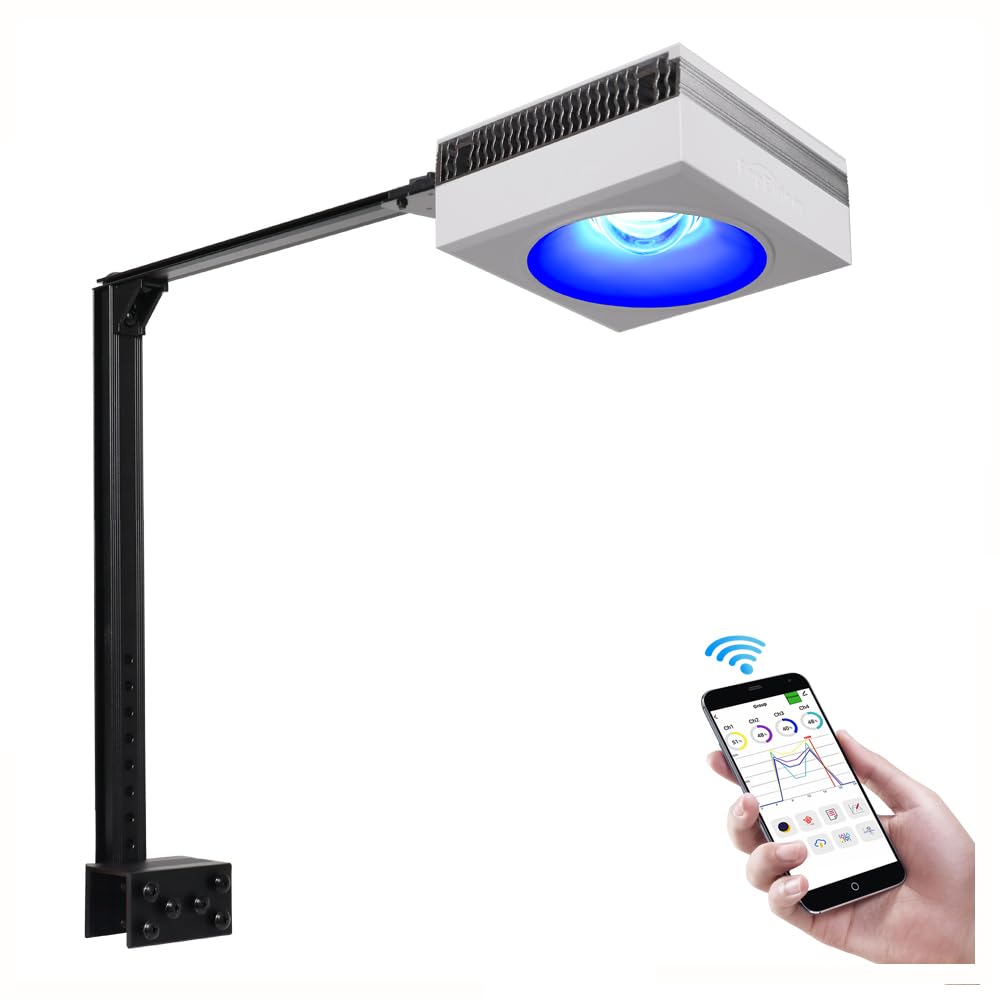 PopBloom RL60 WiFi Lampada LED Per Acquario Marino 60W - Controllo APP | Spettro Completo Per Coralli - Foto 5