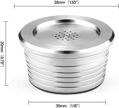 Miniatura 7 de Cápsula de café cápsula de café reutilizable con cepillo de cuchara ajuste cápsula multifuncional de acero inoxidable para DELTA Q NDIQ7323 cafetera