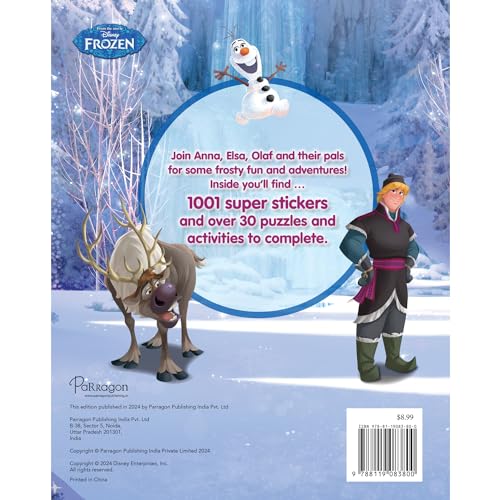 Image of Disney Frozen 1001 Stickers Book | Many Activities with Stickers for Kids