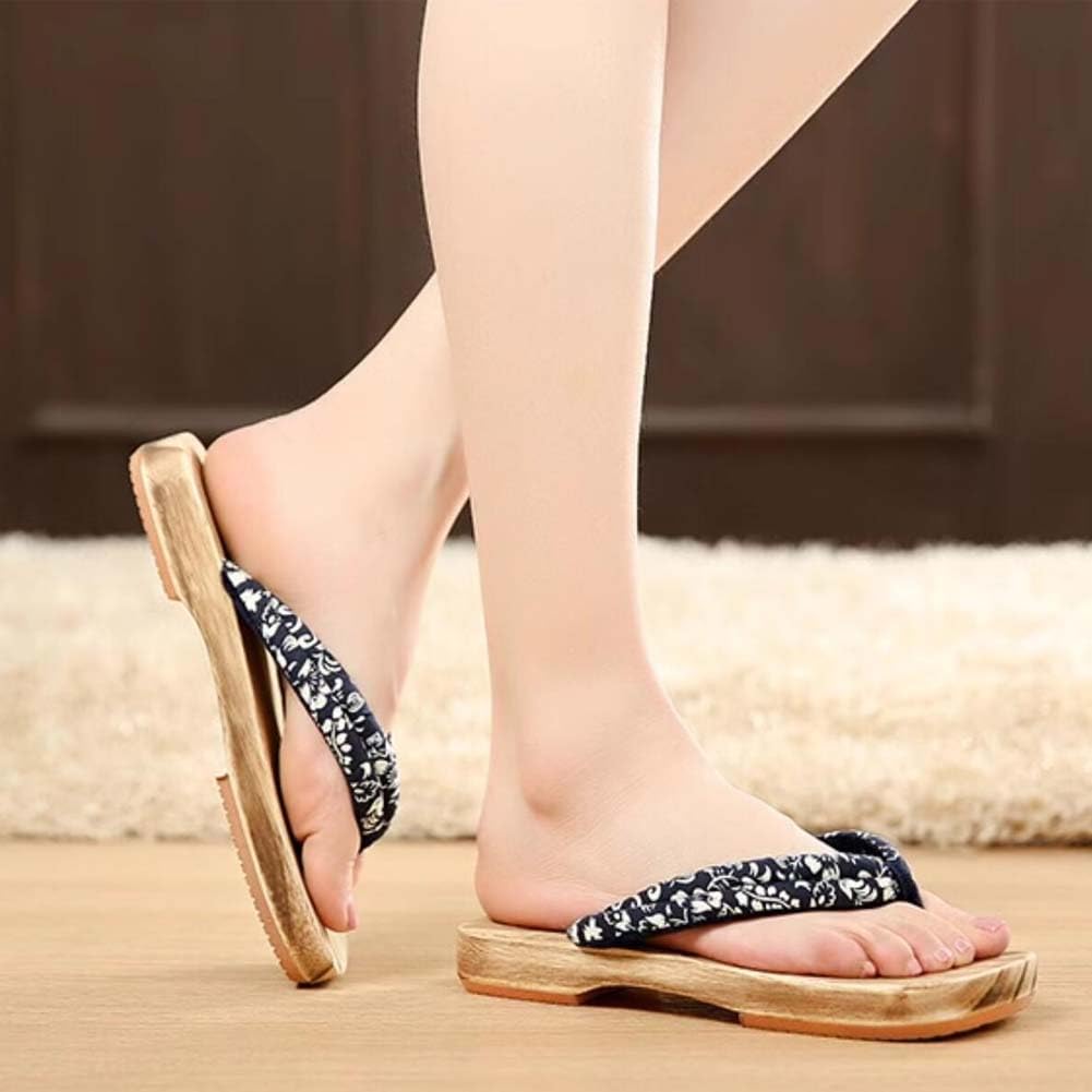 Japanischer Stil Cosplay Sandalen Clogs Paarmodelle Holzpantoffeln Ninja Flip Flop Geta Sandalen für Herren/Damen