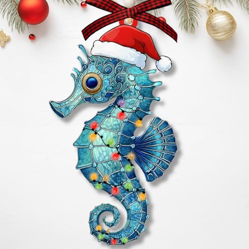Seahorse Ornament – Seahorse Ornament for Christmas Tree – Nautical
