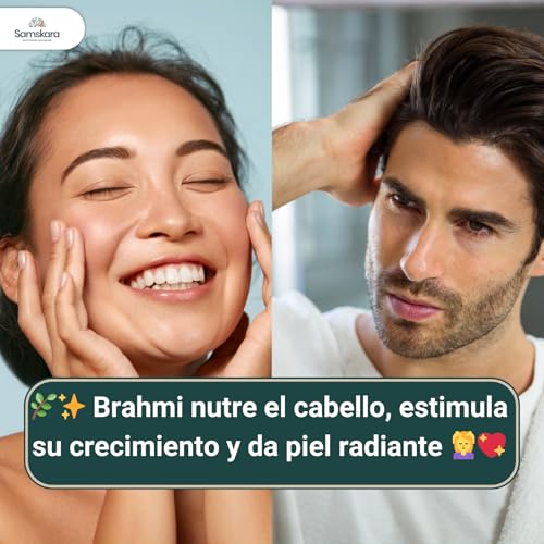 Brahmi en polvo | Samskara tribe | Brahmi Bacopa Monnieri | 100gr x 1 | Mejora la memoria, claridad mental y equilibrio emocional | Ayurvedico y Natural | Cocinar como te o con leche vegetal