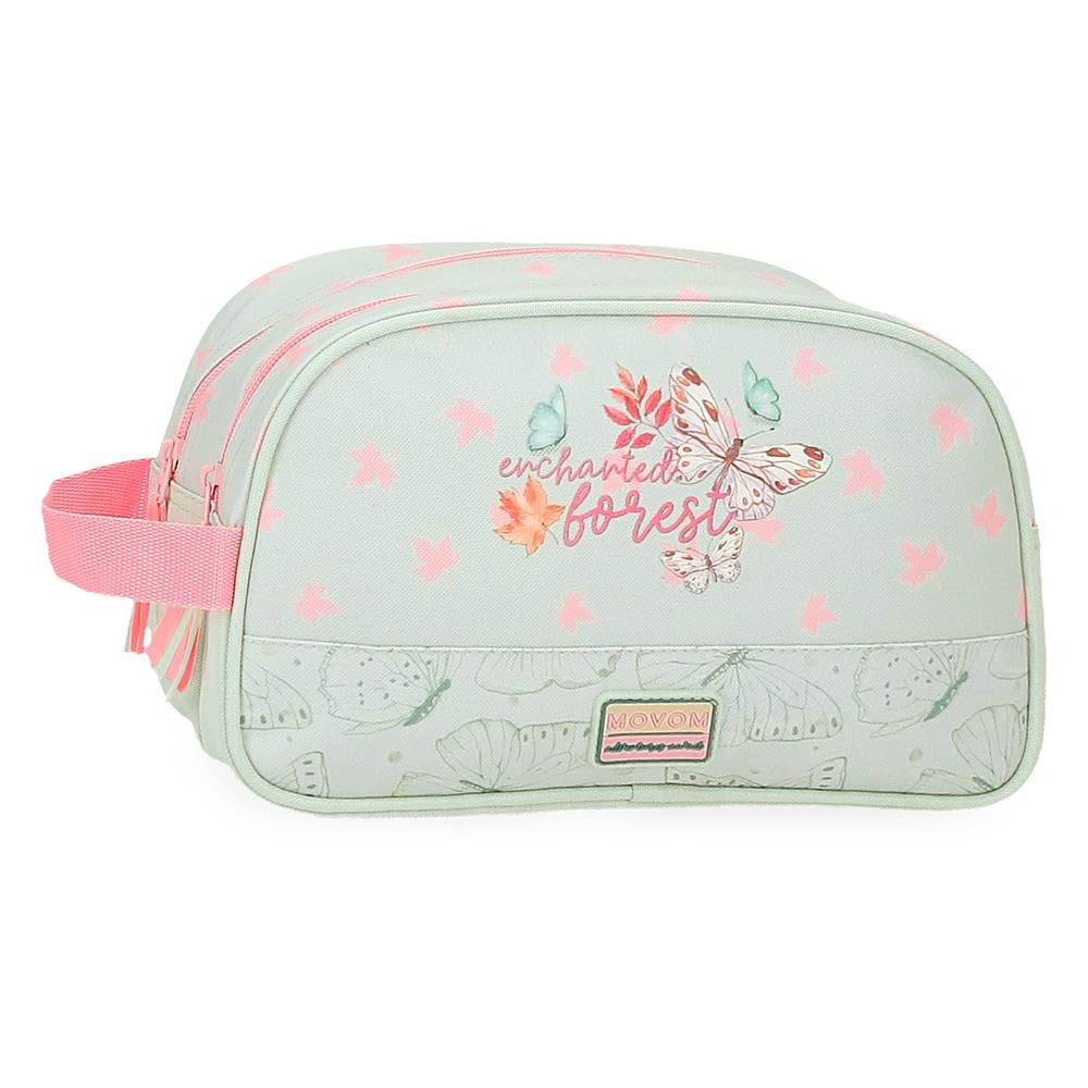 MOVOM Enchanted forest Neceser Adaptable Verde 26x16x12 cms Poliéster