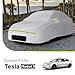 Favoto Car Cover for Model 3 - Custom Fit for Tesla Model 3 Cover 6 Layers Waterproof All Weather Outdoor Rain Snow Sun Protection with Charging Port Ventilated Mesh Door Zipper