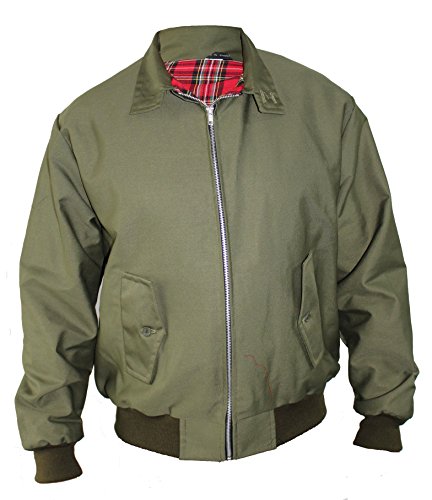 Skytex UK Harrington, giacca classica, stile retrò, disponibile in 10